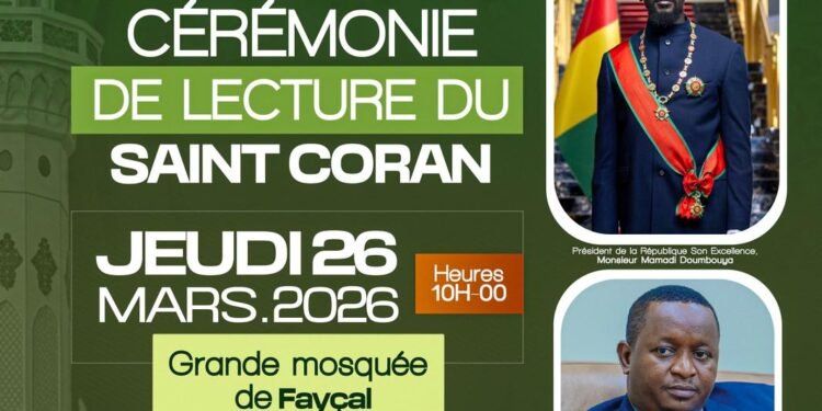 Cuture : les acteurs culturels organisent une cérémonie de lecture du Coran en hommage au président Mamadi Doumbouya